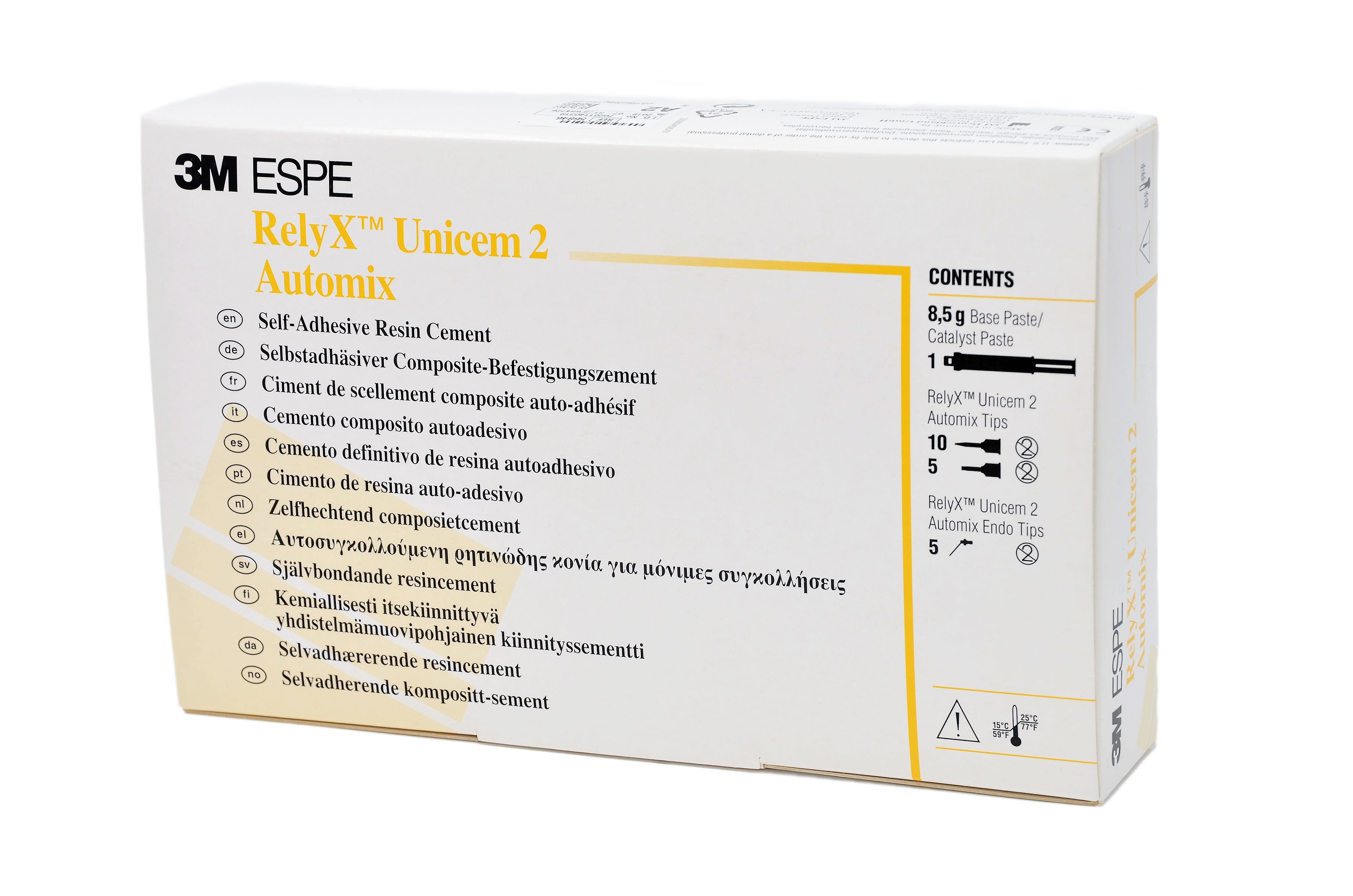 3M ESPE 56846 RelyX UniCem 2 Automix Resin Cement Syringe A2 Universal 8.5 Gm EXP Mar 2026 3M ESPE 56846 RelyX UniCem 2 Automix Resin Cement Syringe A2 Universal 8.5 Gm EXP Mar 2026
